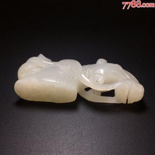 和田白玉雕马上封侯把玩件-se53262198-和田玉-零售-7788收藏