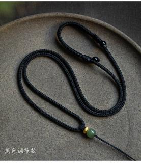 手工编织吊坠挂绳八股辫项链绳子正品和田玉顶珠玉佩绳挂件替换绳