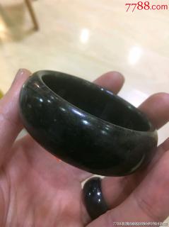 和田玉青花墨玉手镯53