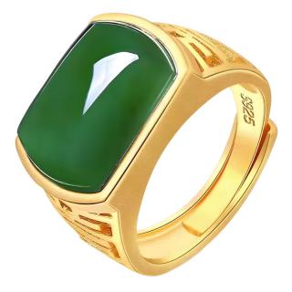 镶嵌和田碧玉戒指厂家,品牌,图片,热帖-阿里巴巴