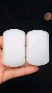 和田玉挂件平安无事牌 白度一级 密度好 油性一流 雕工精湛 形体饱满