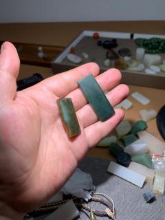 和田玉碧玉小牌 可雕刻佛窟